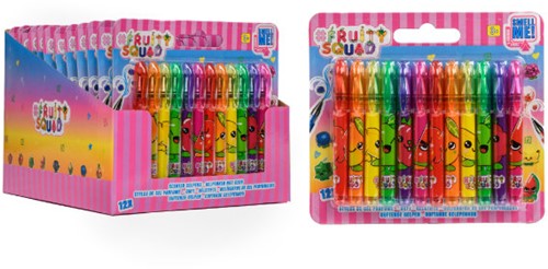 FruitySquad Fruitysquad 12 mini gel pens FS60385