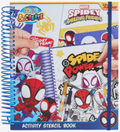 Twisk Spidey colouring book - activity book with stickers and stencils