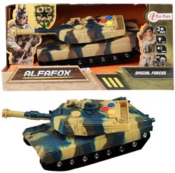 Toi-Toys tank toy military friction 17cm army vehicle