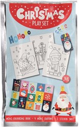 Christmas coloring book treat set with wax crayons and sticker sheet