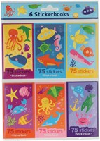 Sticker activity booklets underwater world 6 pcs sticker set kids