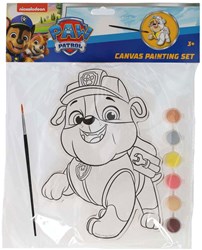Johntoy PAW Patrol painting canvas Rubble including brush and paint