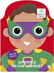 Wins Holland colouring book Superhero and friends with stickers 2+