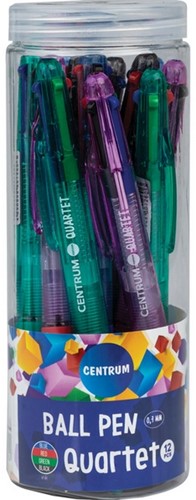 Center 12 pcs. 4 color ballpoint pen center 80126