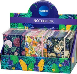 Centrum notebook A6 hardcover floral design elastic band 80 pages