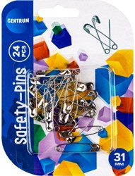 Centrum safety pins metal silver 31 mm 24 pieces craft