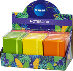 Centrum notebook Multicolor A7 hardcover elastic band 80 pages
