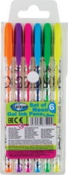 Centrum 6 color gel pens neon 87400