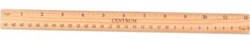 Center Wooden ruler 30cm 80942