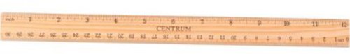 Center Wooden ruler 30cm 80942