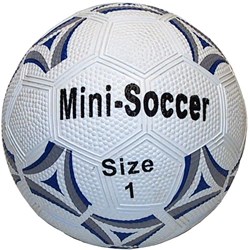 HOT Sports + Toys mini football rubber white black 13 cm for kids