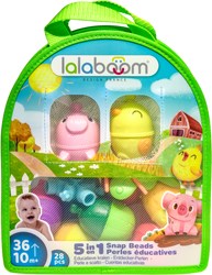 Lalaboom educational farm beads set - 28 pieces - toys