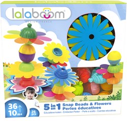 Lalaboom educational beads with flowers (25 pcs)