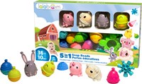 Lalaboom educational farm animal beads toy set - 41 pieces-3
