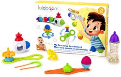 Lalaboom building set educational toy - 20 piece bead set