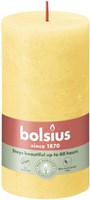 Bolsius rustic pillar candle yellow Sunny Yellow 13x7cm long burn time