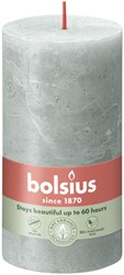 Bolsius rustic pillar candle green 13x7 cm - long lasting candle