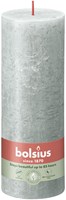 Bolsius rustic pillar candle jade green - decorative candle 19x7 cm