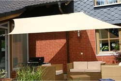 Eduplay sun sail 3x3m beige UV protection for outdoor fun