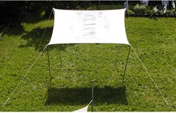 Eduplay sun sail water-repellent 3.6x3.6m cream white polyester