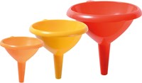 Eduplay funnel set - colourful plastic funnels for kids, 3 pieces