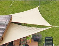 Eduplay sun sail water-repellent cream white 3.6x3.6x3.6m polyester