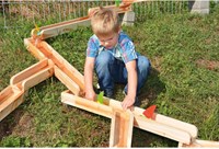 Eduplay water track toy set - 12 pieces - wooden educational game-3