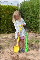 Eduplay shovel toy yellow 71 cm - robust plastic kids shovel-2