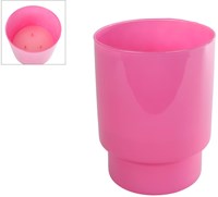 3-wick paraffin candle pink glass 40 hours burn time decoration