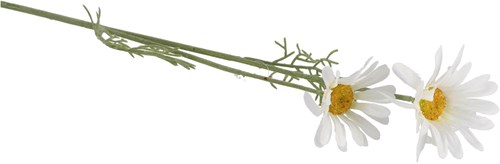 Artificial daisy silk flower white 56 cm decorative bouquet flower-3