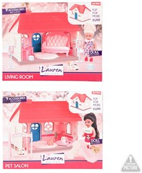 Playset dollhouse accessory set 13cm wooden toy