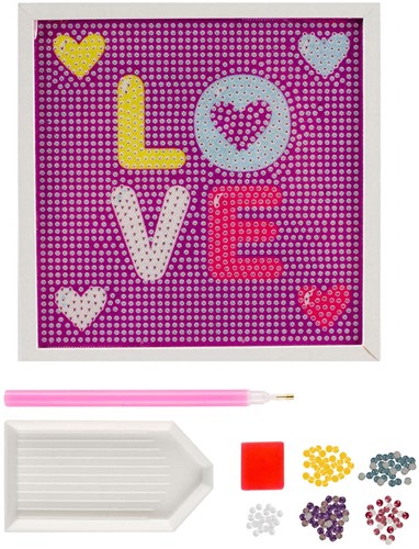 Diamond painting in fotolijst-2