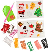 XMAS Diamond Painting Stickers, 12st.-3