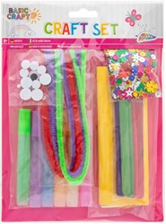 Grafix craft set sequins - creative kit for kids with glitter