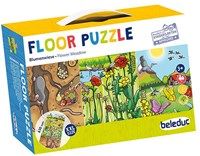 Beleduc floor puzzle flower meadow educational cardboard 45 pieces-3