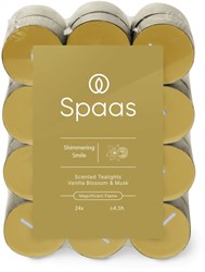 Spaas scented tealights Shimmering Smile 24 pack - long burning time