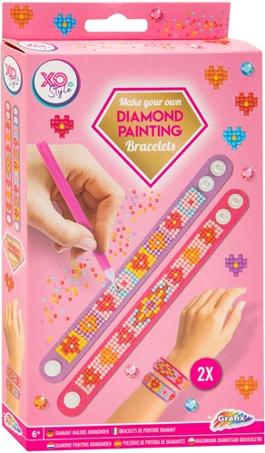 Grafix diamond painting bracelet craft set pink - creative toy