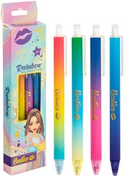 Besties ballpoint pen set colorful toy - 4 pieces blue writing
