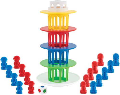 Spel Balance Tower in Katoenen Tasje-2