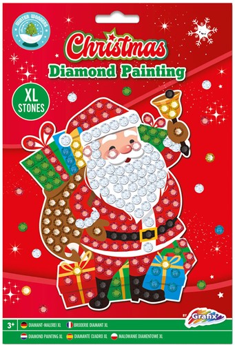 Diamond painting Kerst met XL stenen-3