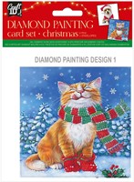 Maak je eigen Kerstkaarten Diamond Painting, 2st.-2