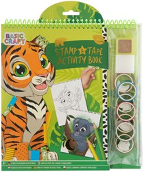 Creative Craft Group activity book stamps and tape - Tiger jungle