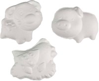 Creative Craft Group plaster farm animals craft set painting-2