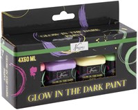 Creative Craft Group acrylic paint glow in the dark set 4x60ml craft paint