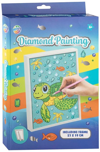 Creative Craft Group diamond painting craft set turtle 27x19 cm