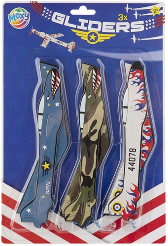Creative Craft Group foam airplane toy set of 3 multi color-2
