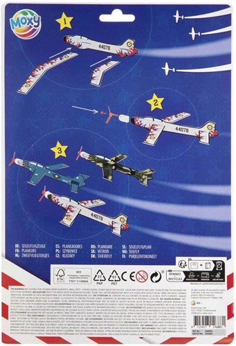 Creative Craft Group foam airplane toy set of 3 multi color