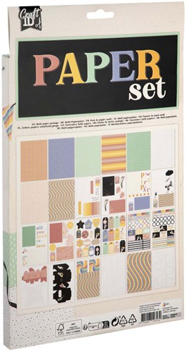 Knutsel Papier met Print Gemend A4-3