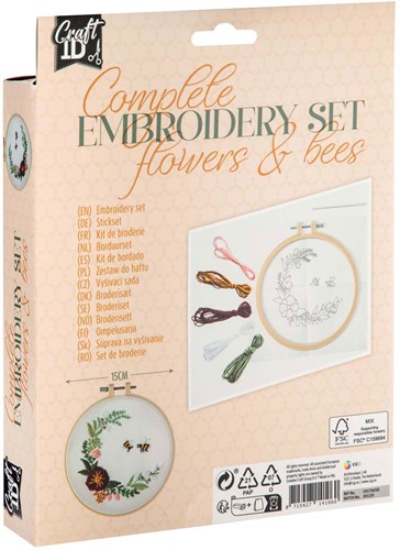 Borduurset Bloemen & Bijtjes-2