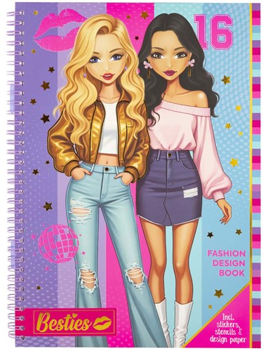 Creative Craft Group fashion design book A4 with accessories for kids-2